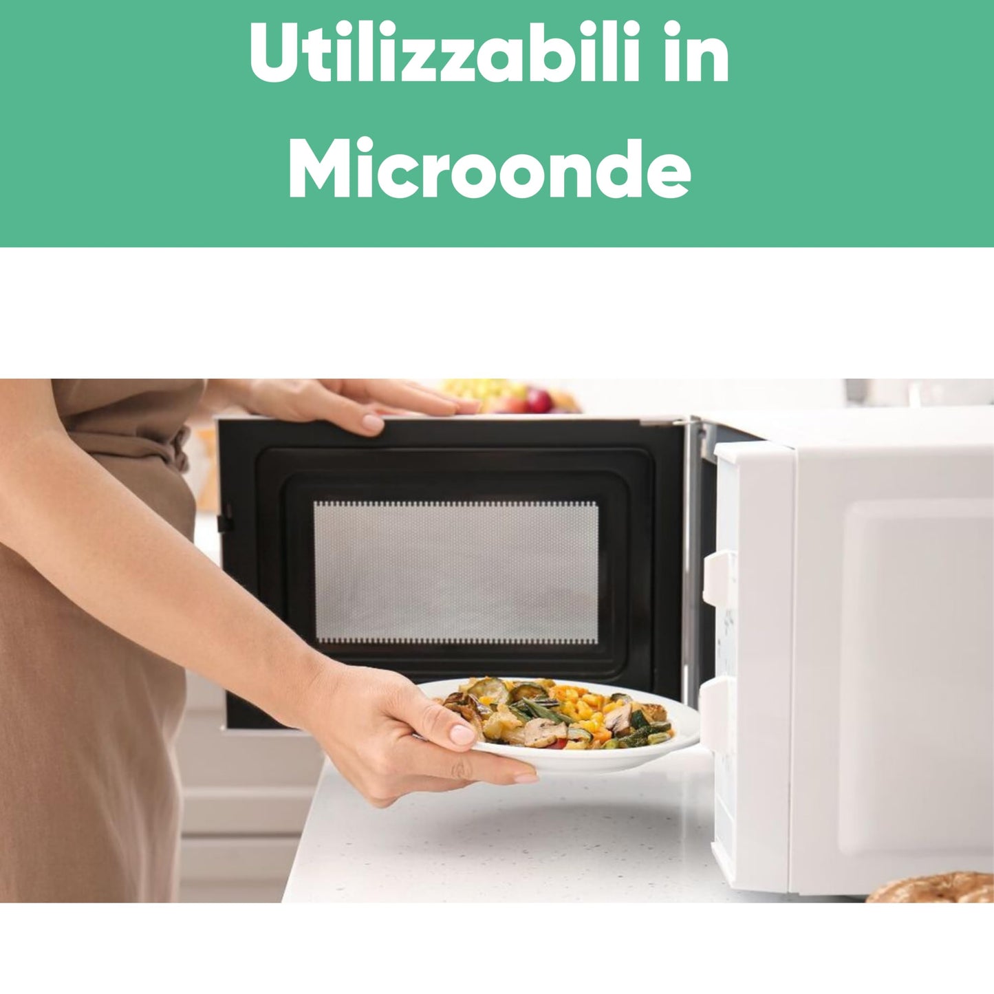 ecodrinks - 200 Piatti Fondi Bianchi da Ø21cm - RIUTILIZZABILI - Base Antiscivolo, Robusti e Lavabili - Ideali per Sagre, Feste, Eventi - Scelta Ecologica e Sostenibile