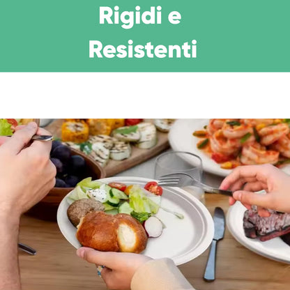 ecodrinks - 200 Piatti Fondi Bianchi da Ø21cm - RIUTILIZZABILI - Base Antiscivolo, Robusti e Lavabili - Ideali per Sagre, Feste, Eventi - Scelta Ecologica e Sostenibile